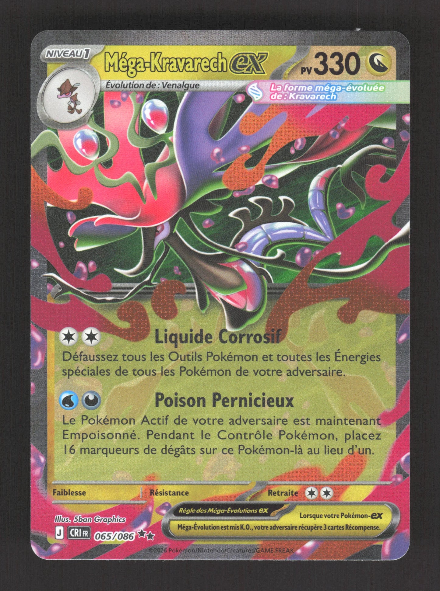 065/086 Mega Kravarech EX - Chaos Ascendant