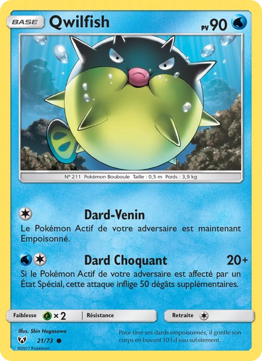 21/73 Qwilfish REVERSE - Légendes Brillantes