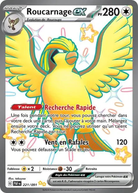 221/091 Roucarnage EX SHINY - Destinées de Paldea