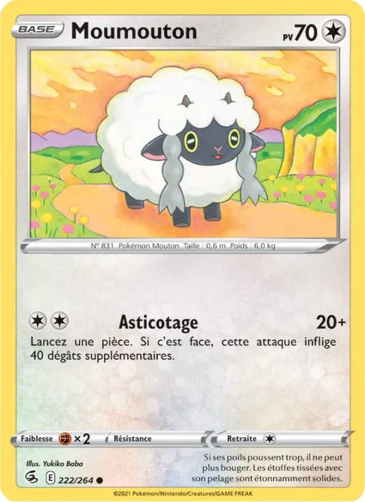 Moumouton Holo 222/264 - Poing de Fusion