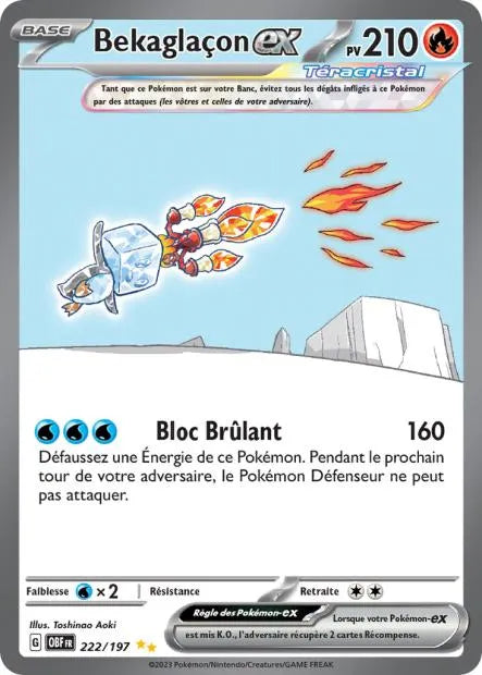 222/197 Bekaglacon EX - Flammes Obsidiennes