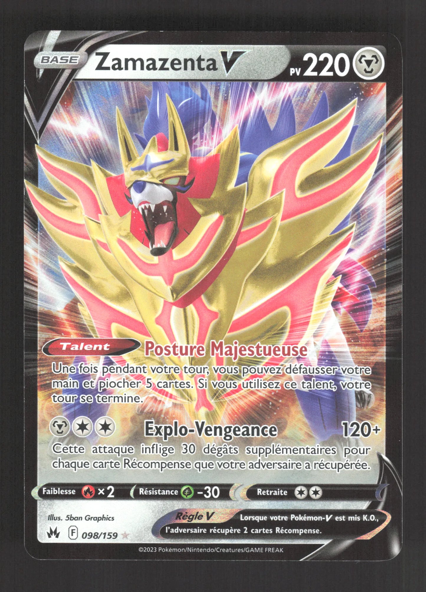 098/159 Zamazenta V - Zénith Suprême