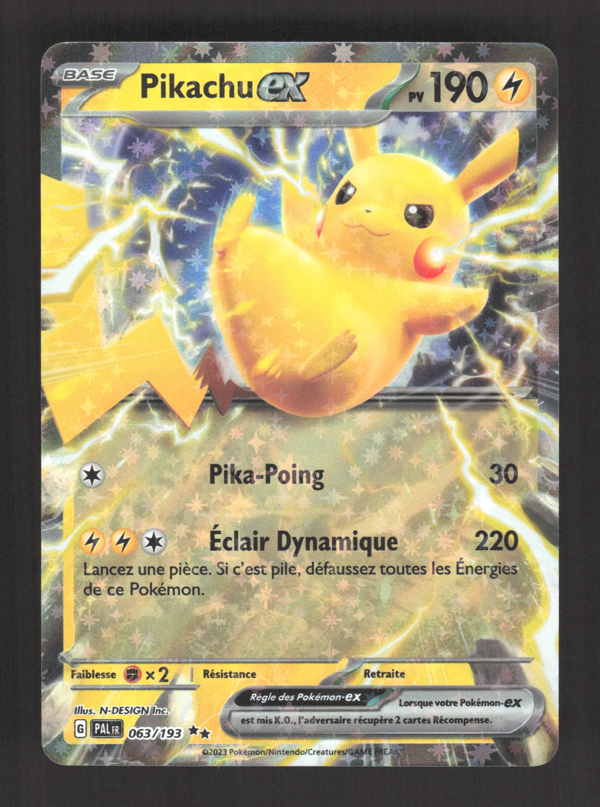 063/193 Pikachu EX - Évolutions à Paldea