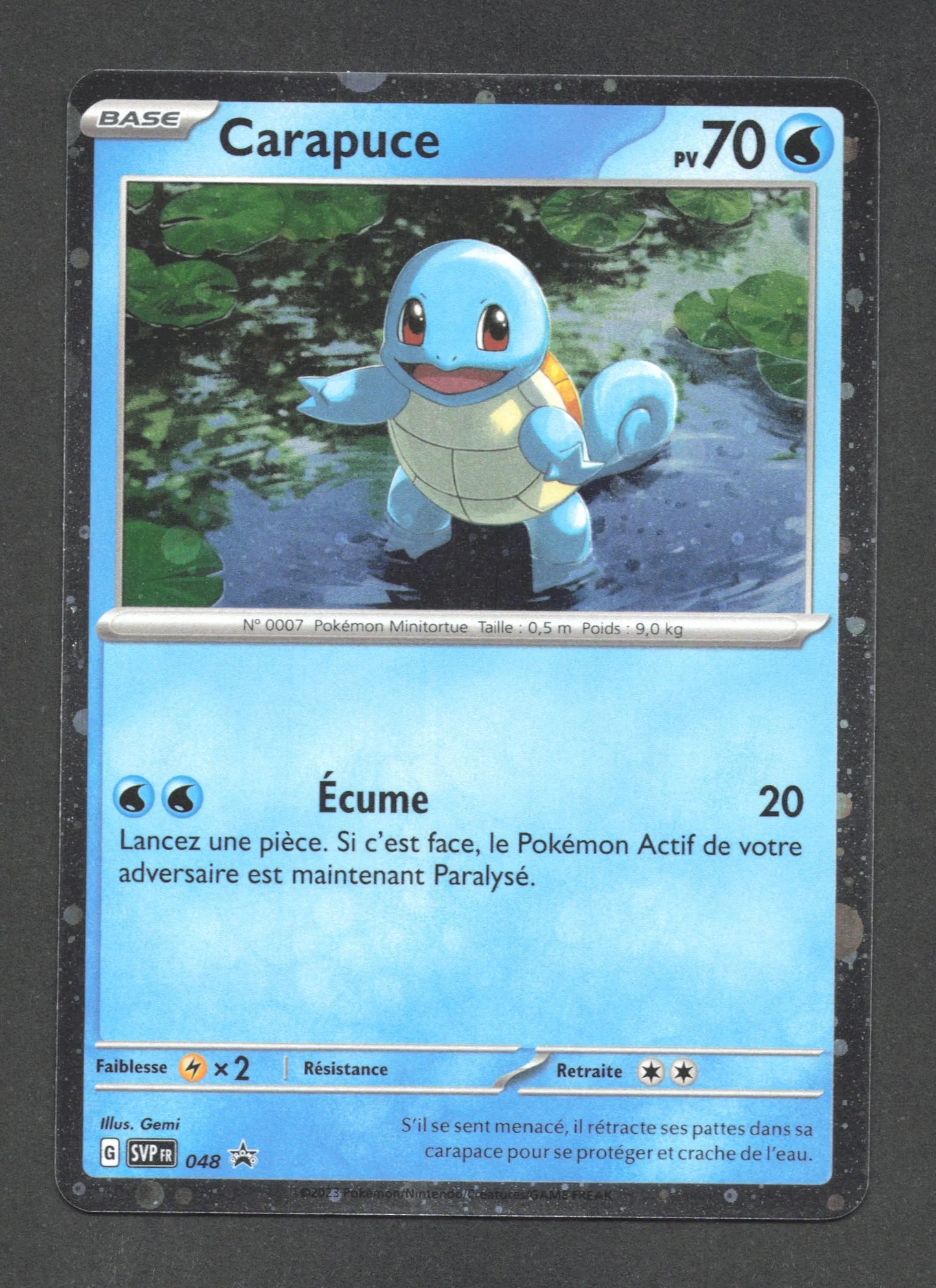 SVP048 Carapuce HOLO - Promo SV