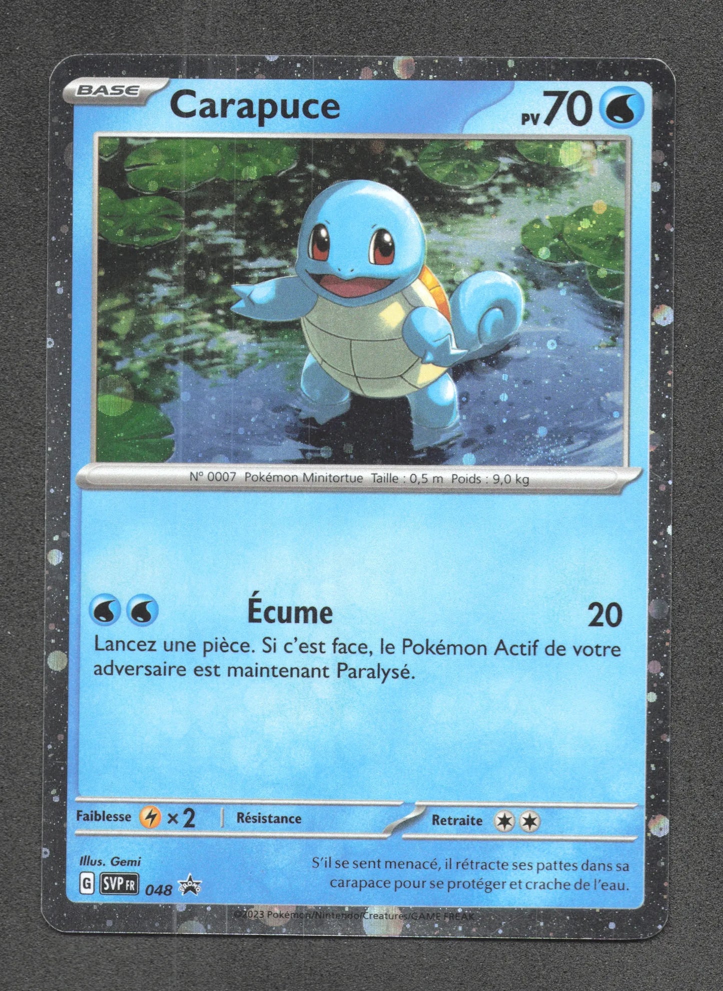 SVP048 Carapuce HOLO - Promo SV