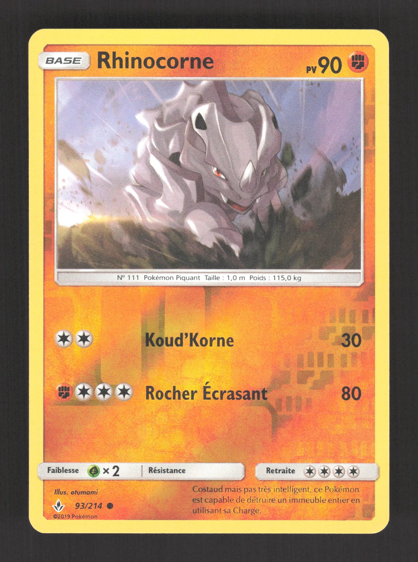 93/214 Rhinocorne REVERSE - Alliance Infaillible