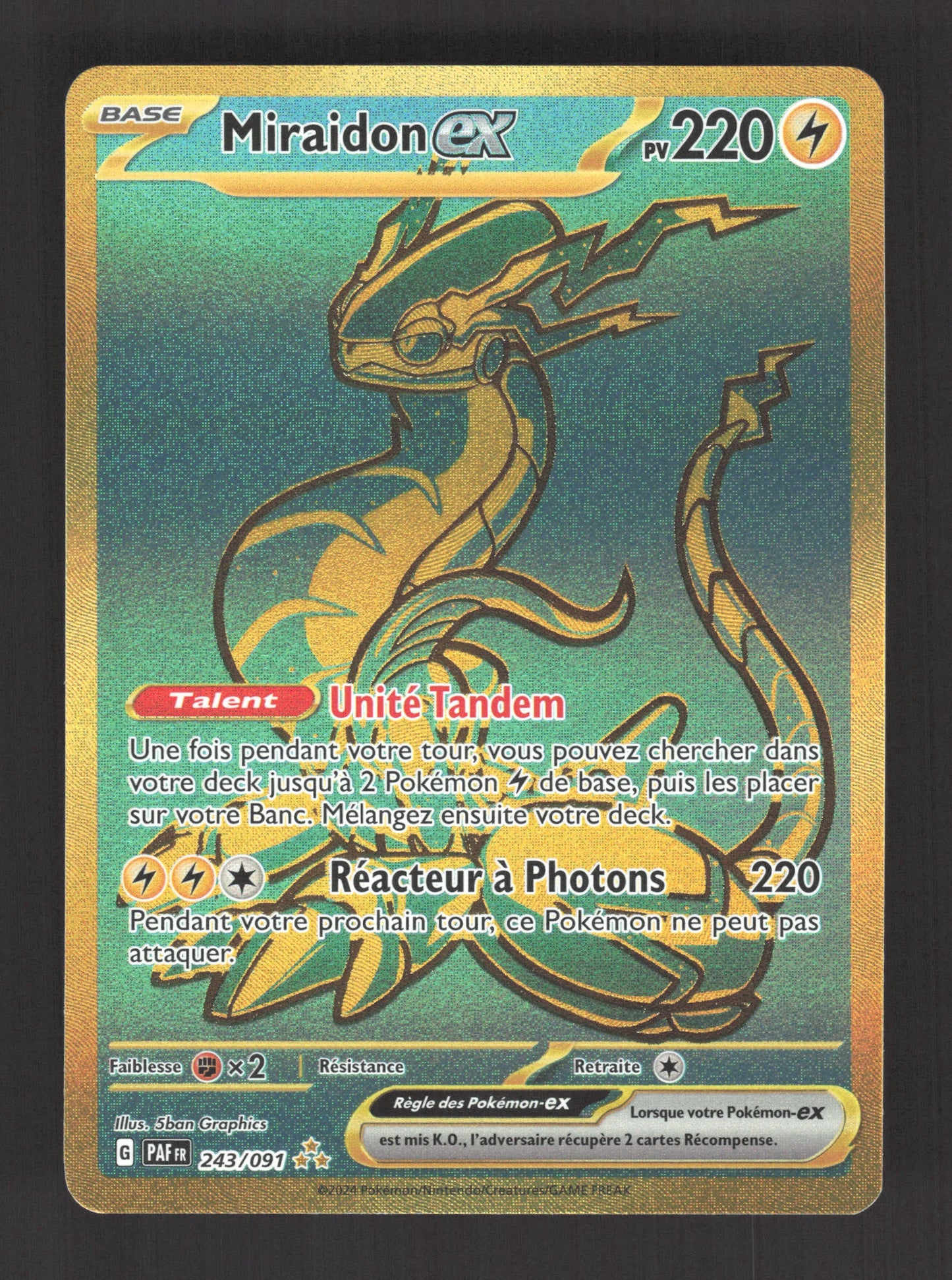 243/091 Miraidon EX - Destinées de Paldea