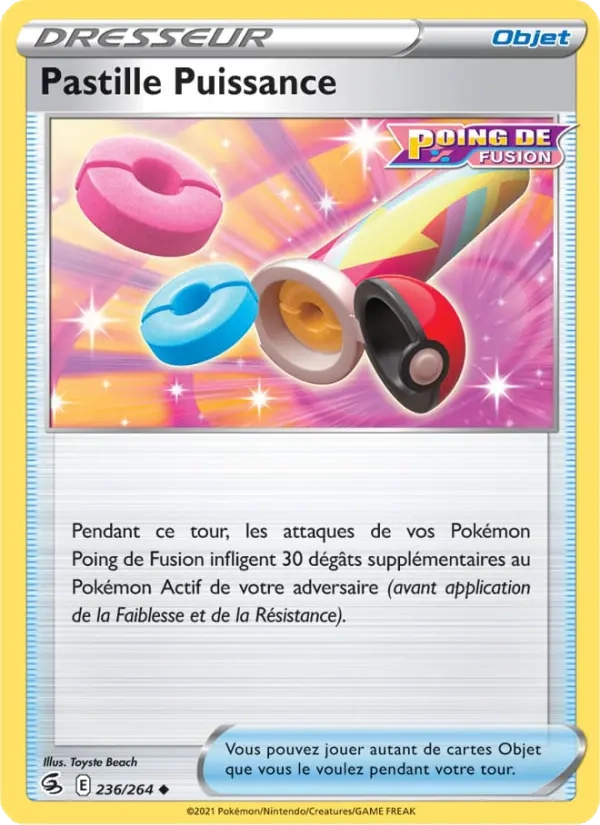 Pastille Puissance Reverse 236/264 - Poing de Fusion