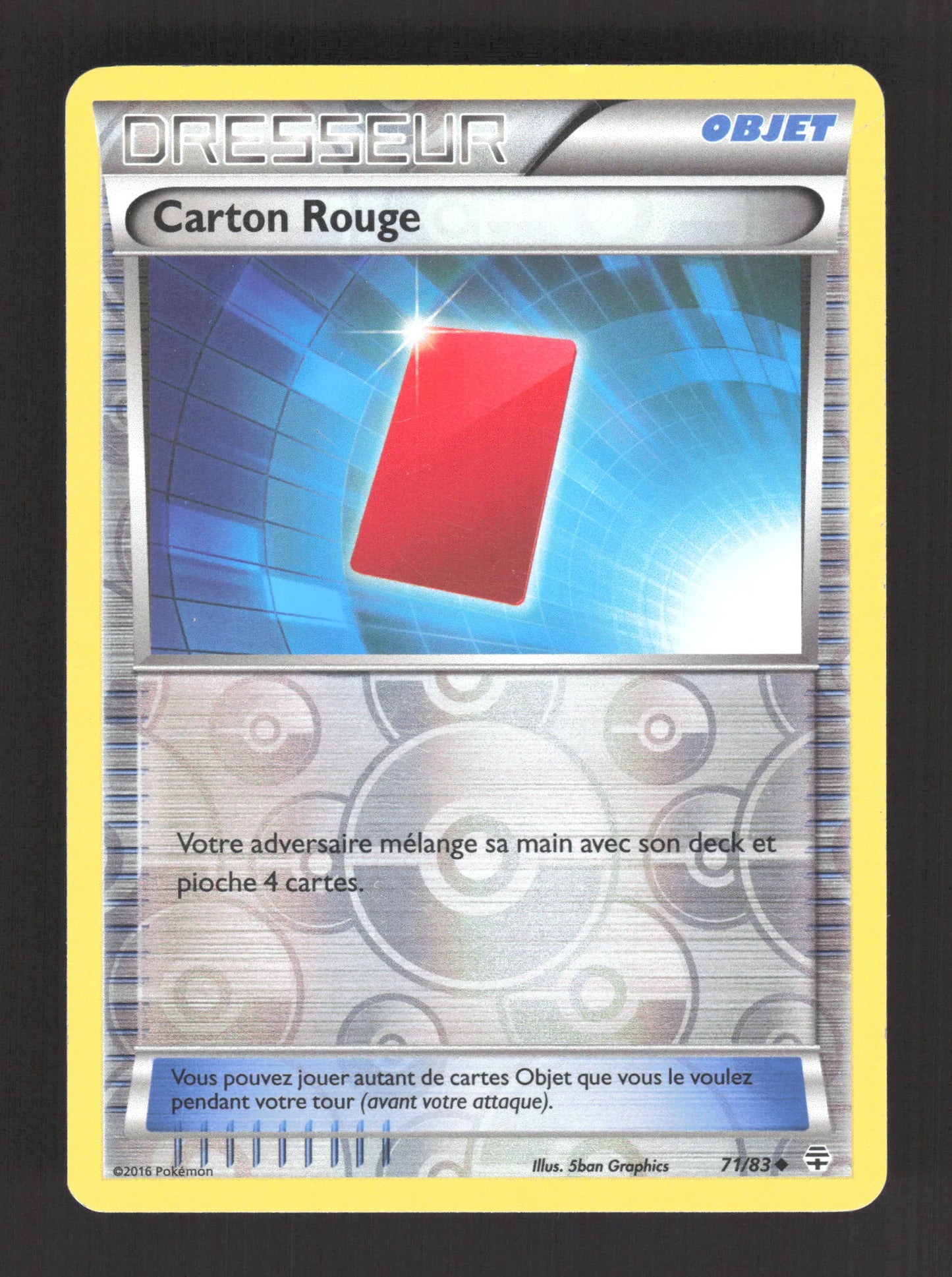 71/83 Carton Rouge REVERSE - Générations