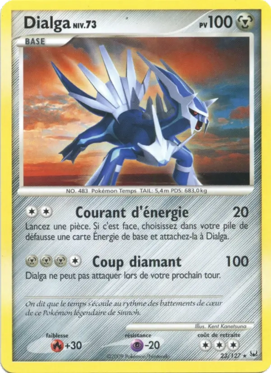 23/127 Dialga RARE - Platine