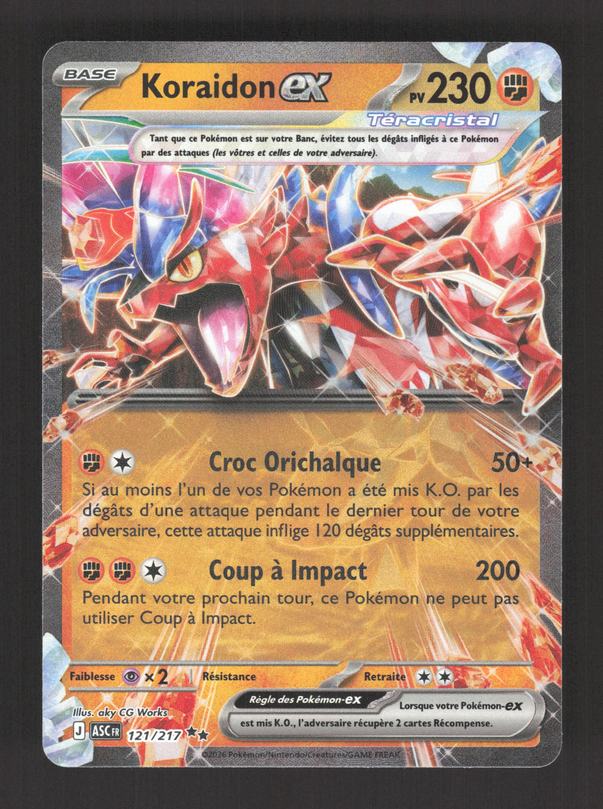121/217 Koraidon EX - Héros Transcendants