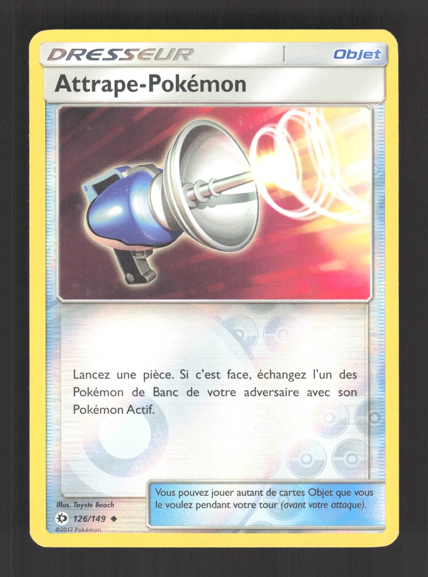 126/149 Attrape Pokemon REVERSE - Soleil et Lune