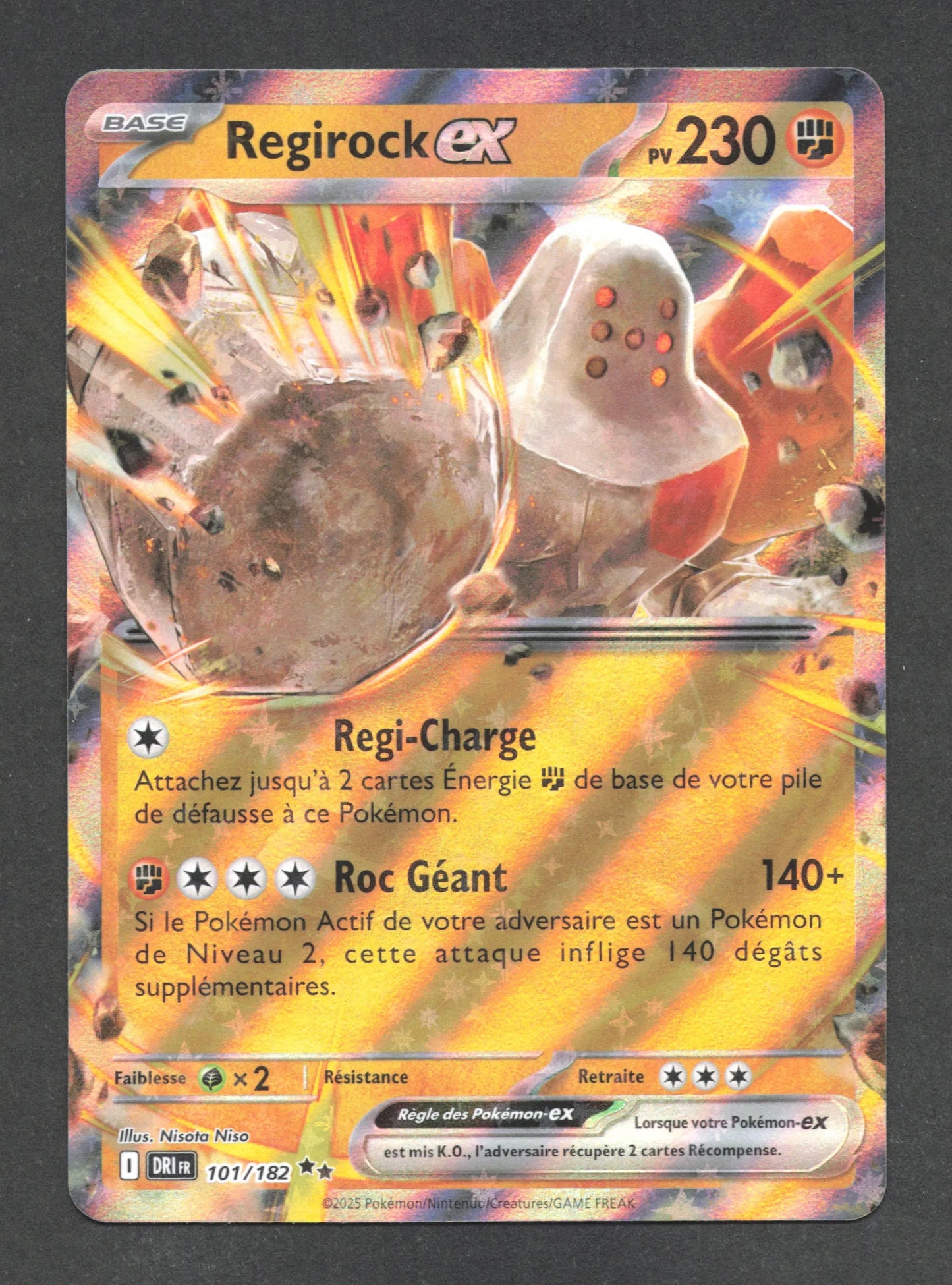 101/182 Regirock EX - Rivalités Destinées