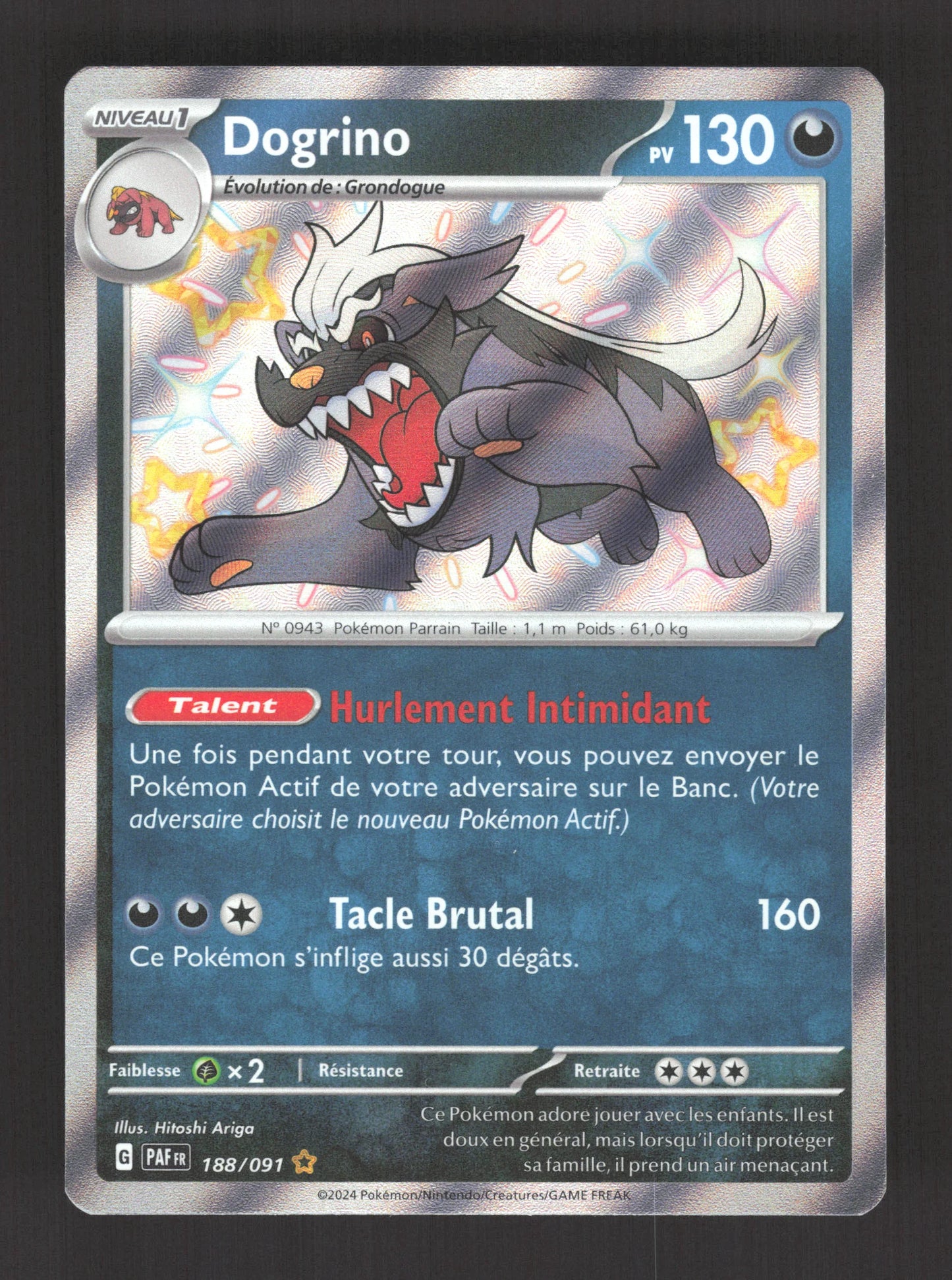 188/091 Dogrino SHINY - Destinées de Paldea
