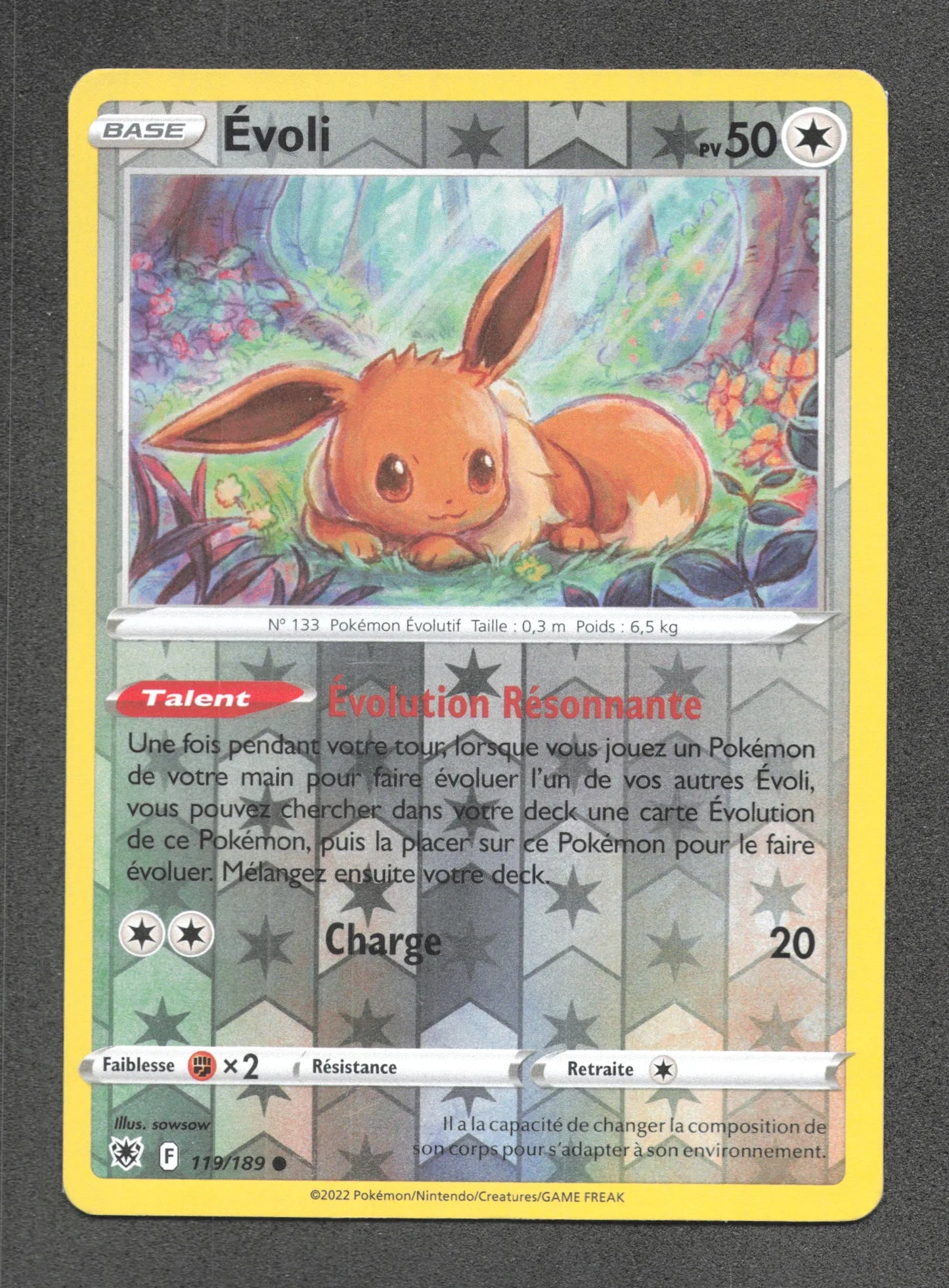 119/189 Evoli REVERSE - Astres Radieux