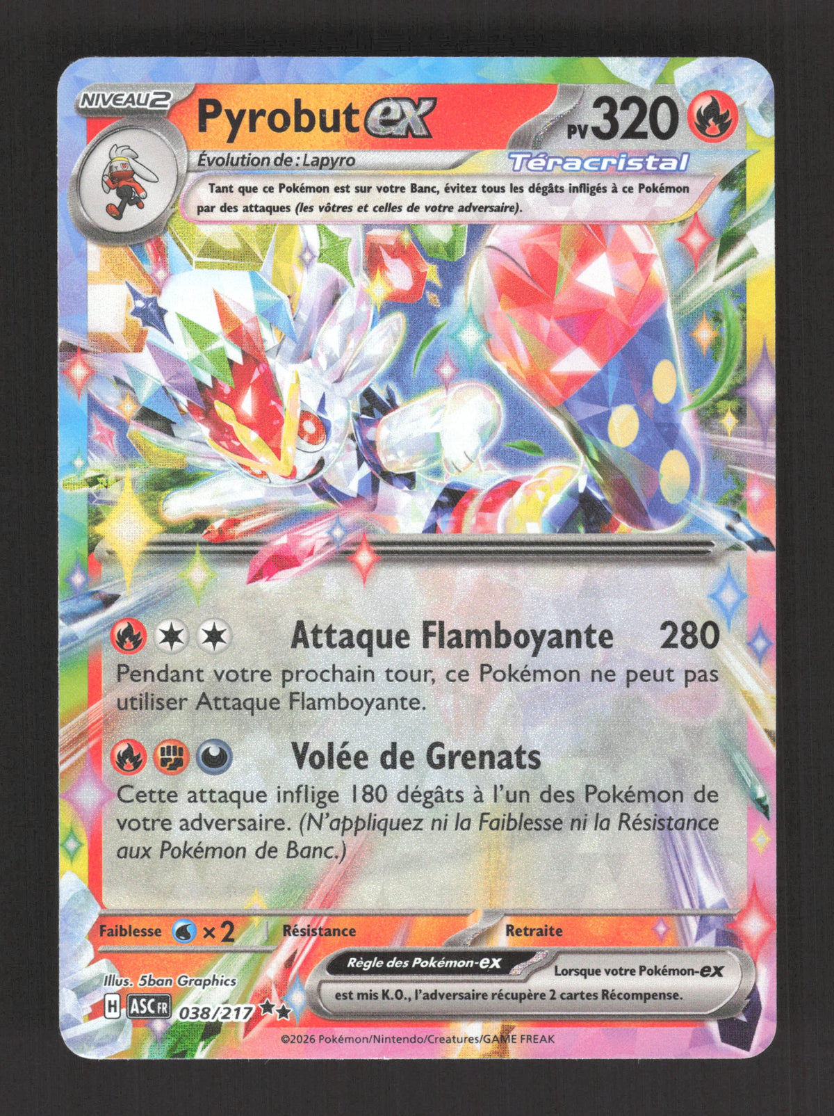038/217 Pyrobut EX - Héros Transcendants