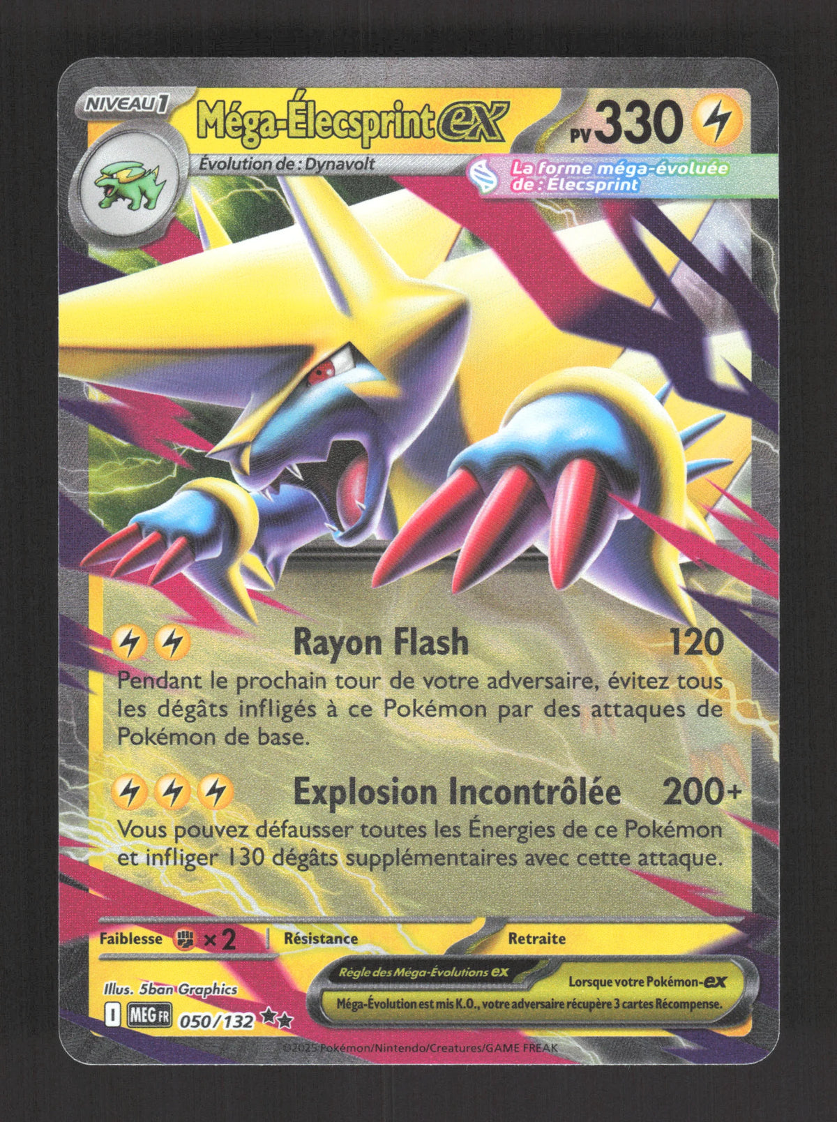 050/132 Mega Elecsprint EX - Méga-Évolution