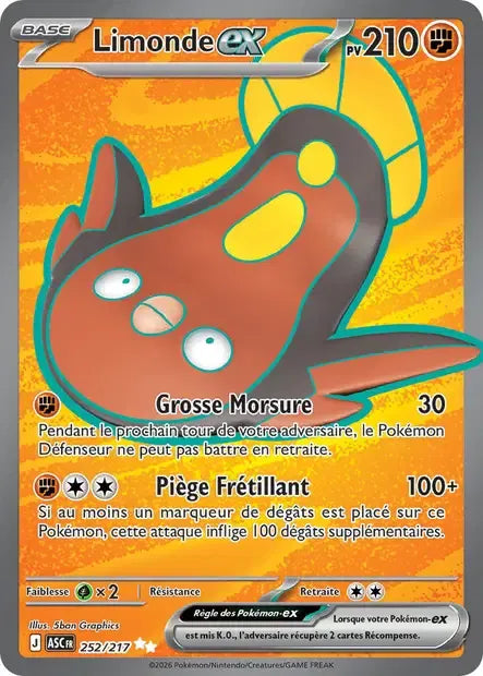 252/217 Limonde EX - Héros Transcendants