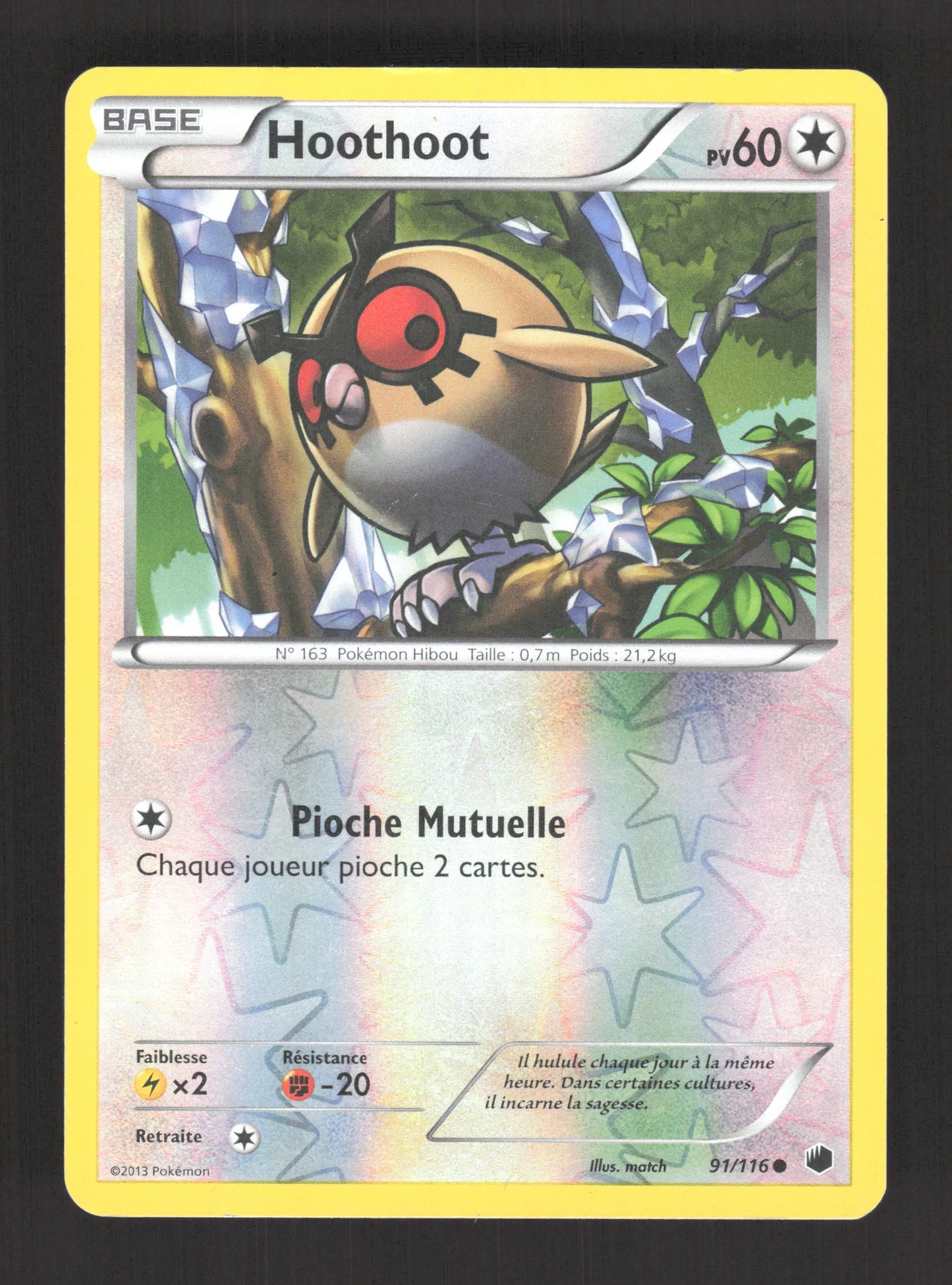 91/116 Hoothoot REVERSE - Glaciation Plasma