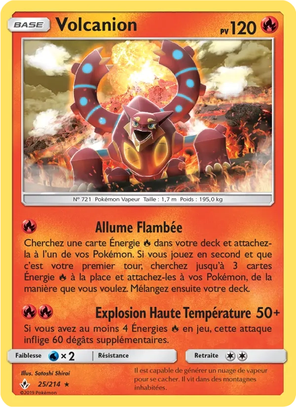 25/214 Volcanion HOLO - Alliance Infaillible