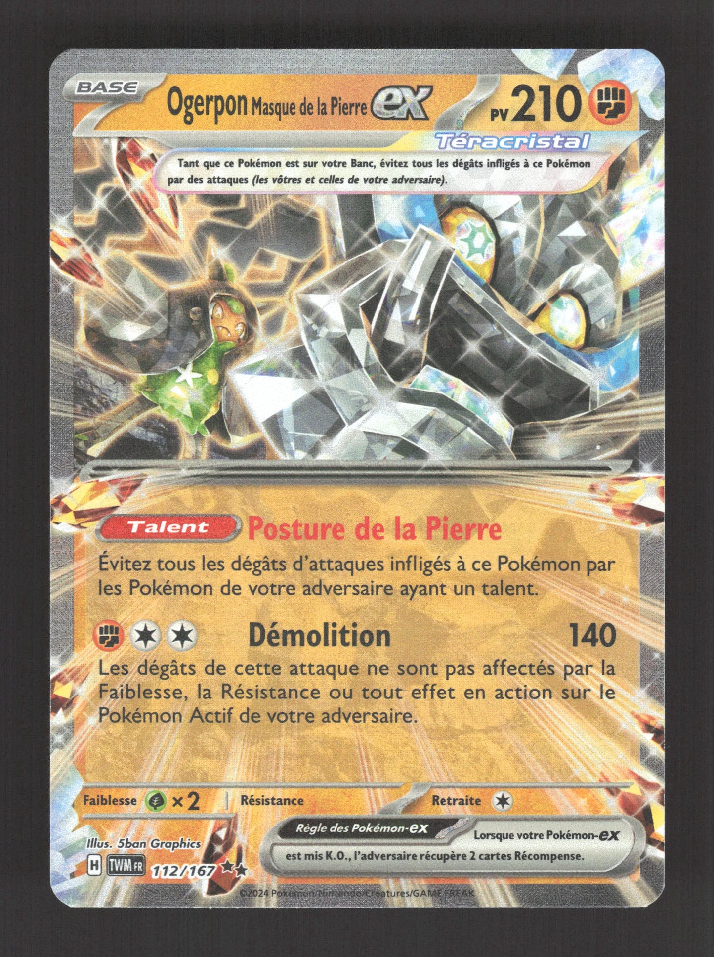 112/167 Ogerpon EX - Mascarade Crépusculaire