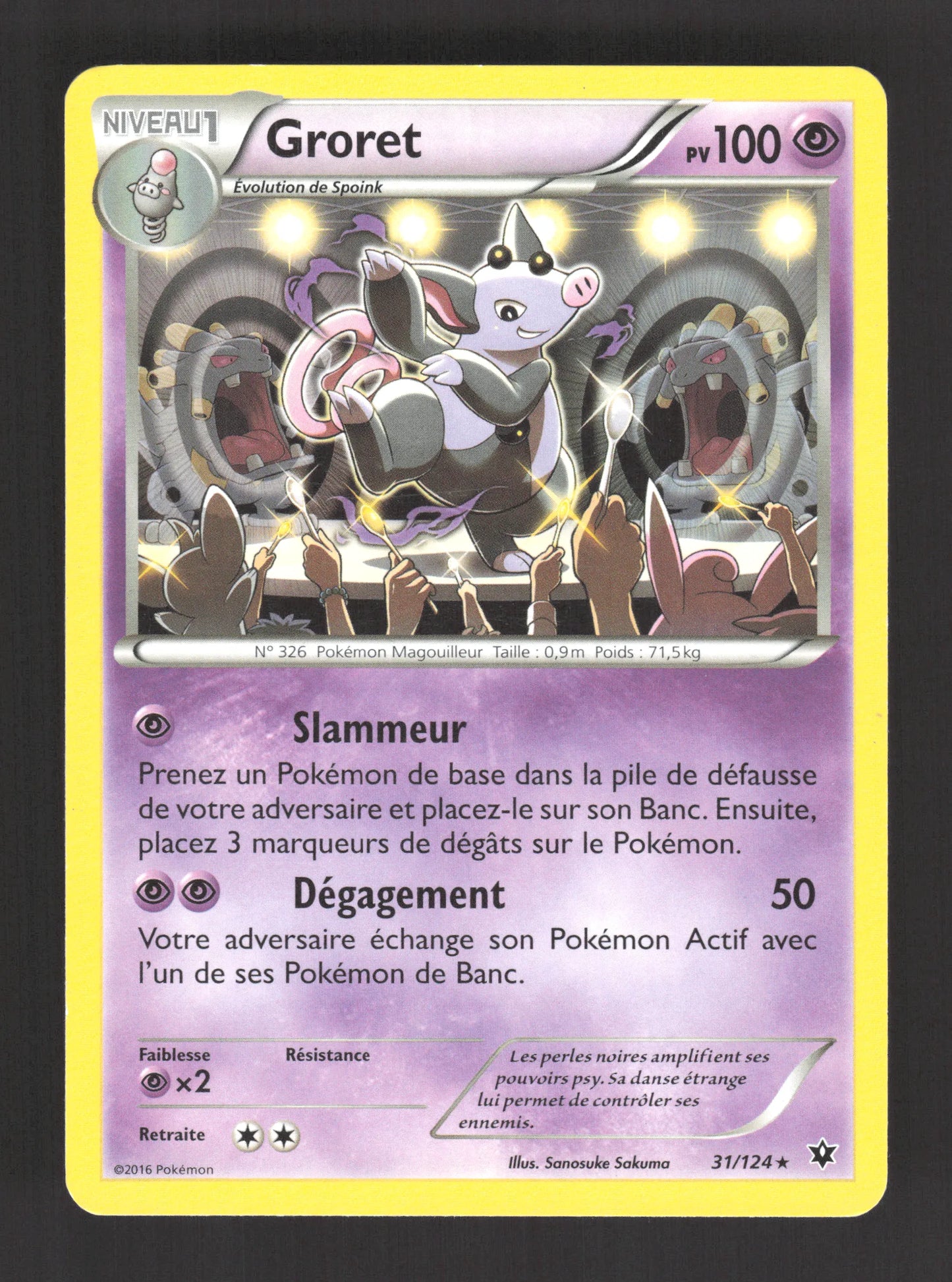 31/124 Groret RARE - Impact des Destins