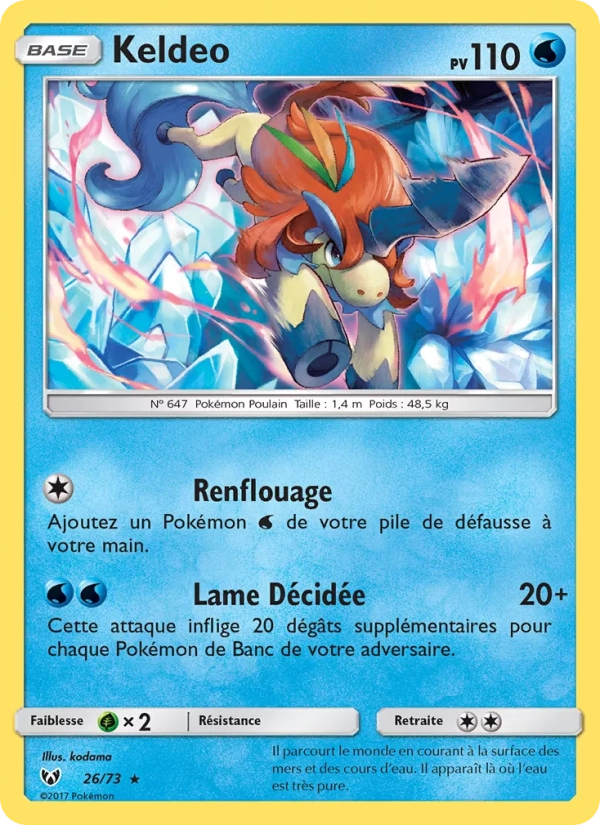 26/73 Keldeo HOLO - Légendes Brillantes