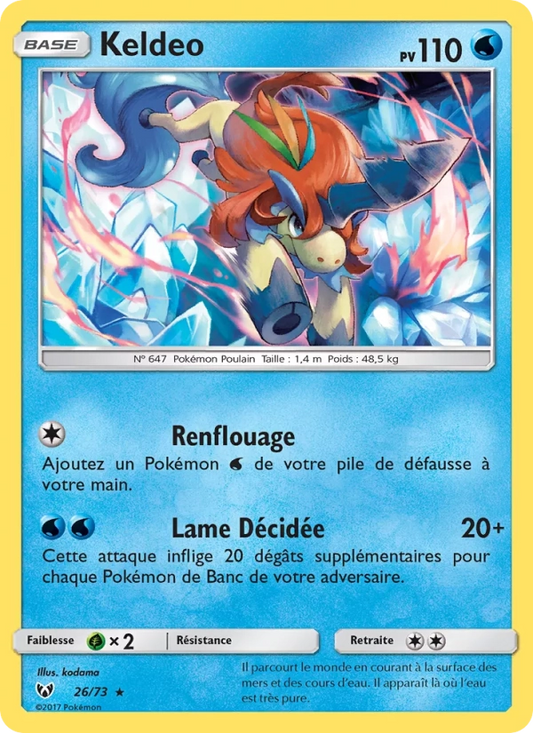26/73 Keldeo HOLO - Légendes Brillantes
