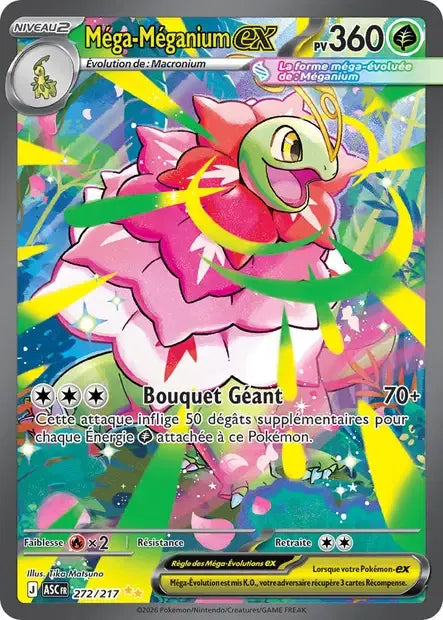 272/217 Mega Meganium EX - Héros Transcendants
