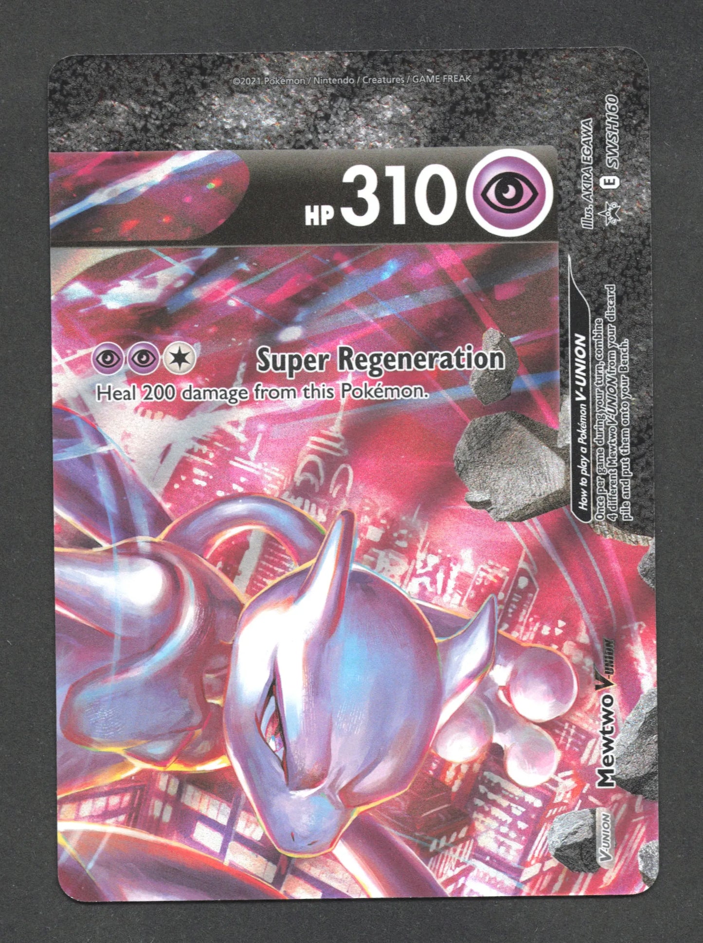 SWSH160 Mewtwo V UNION ANGLAIS - Anglais