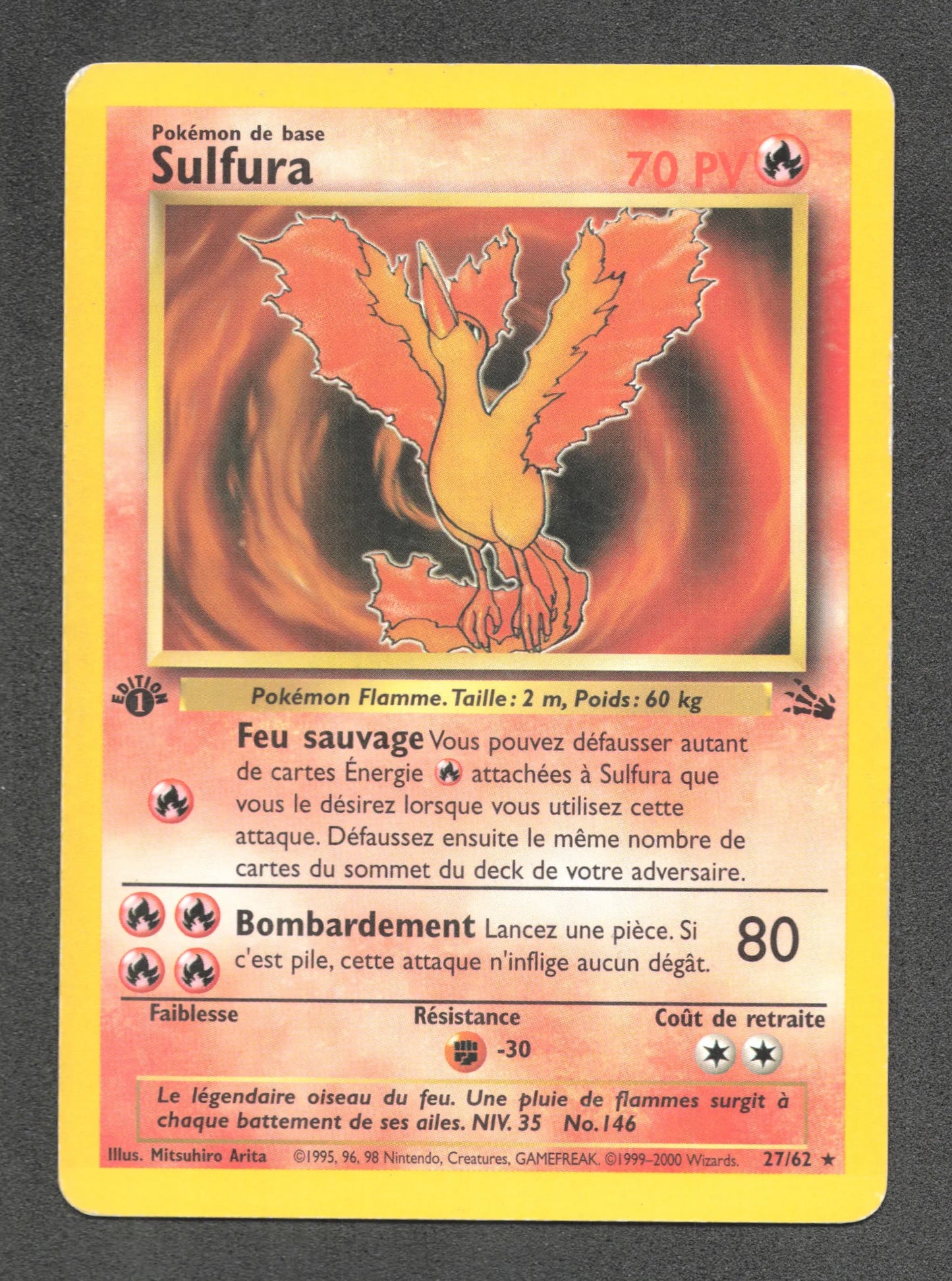 27/62 Sulfura RARE ED1 - Fossile