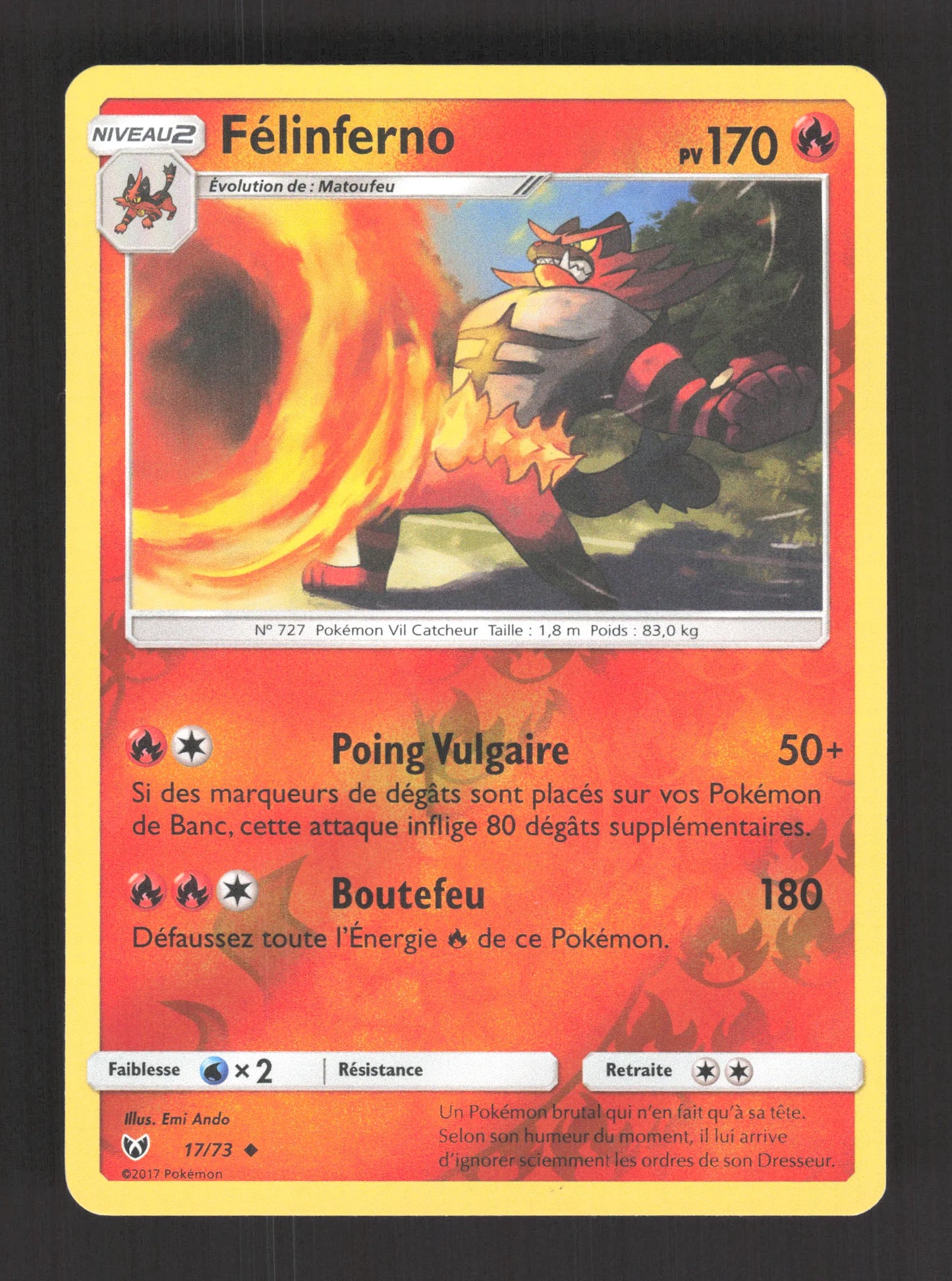 17/73 Felinferno REVERSE - Légendes Brillantes