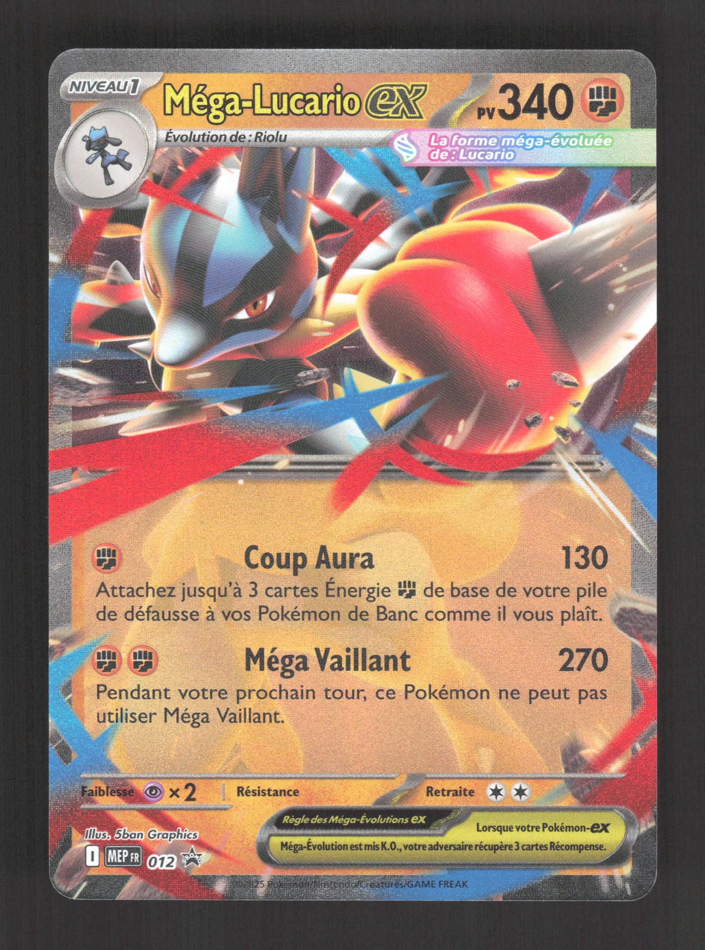 MEP012 Mega Lucario EX - Promo ME