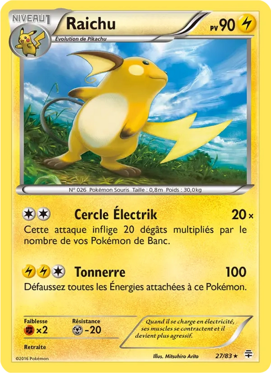 27/83 Raichu REVERSE - Générations