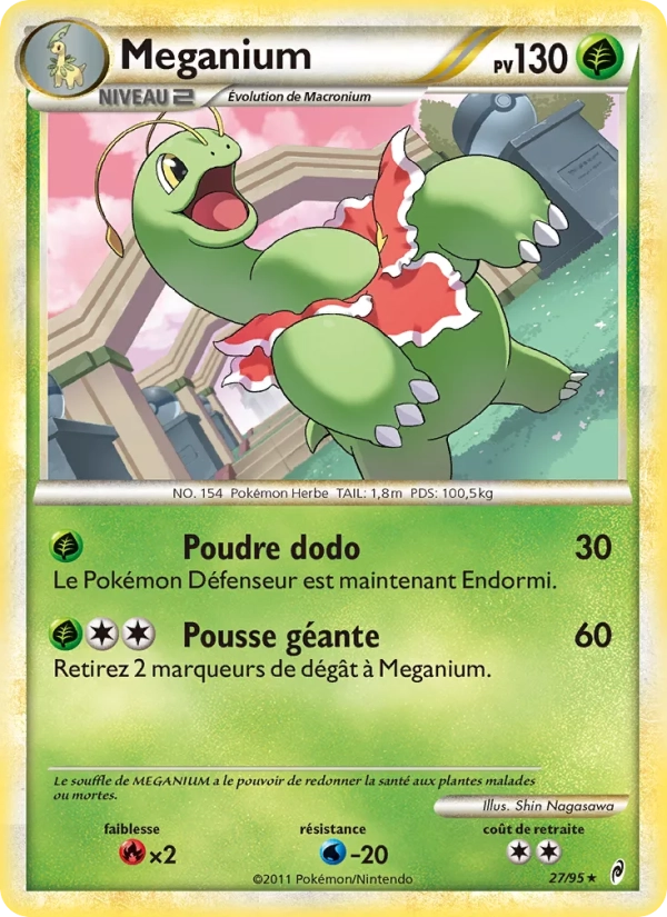 27/95 Meganium RARE - L'appel des Légendes