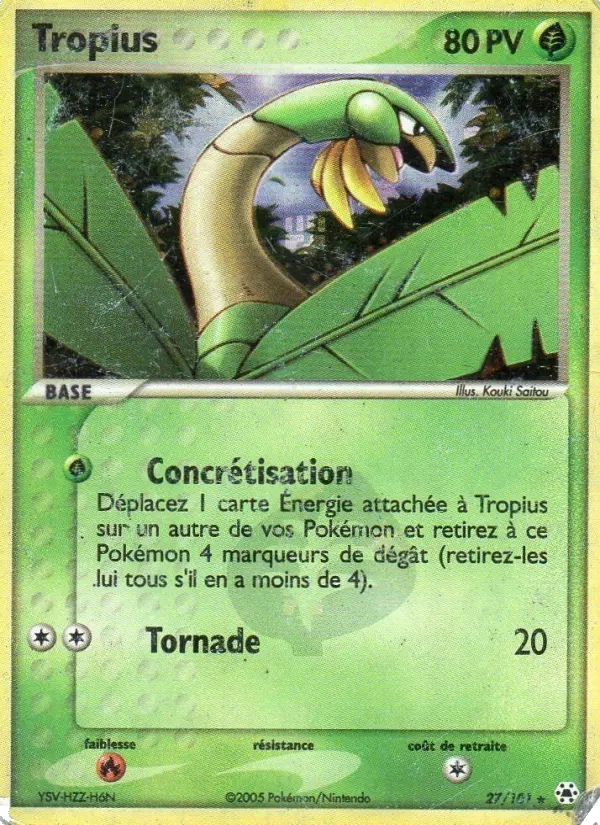 27/101 Tropius REVERSE - Légendes Oubliées