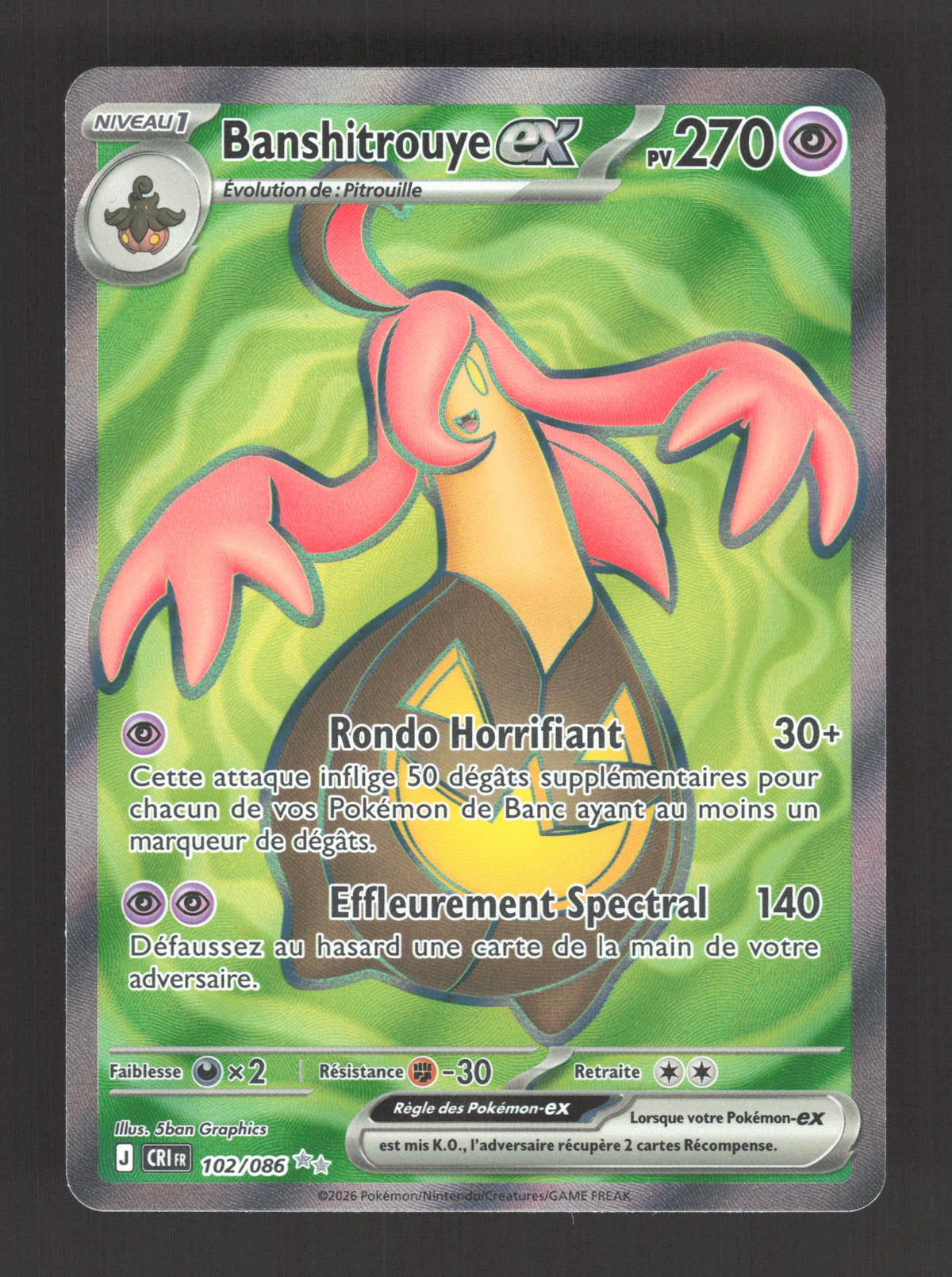 102/086 Banshitrouye EX - Chaos Ascendant