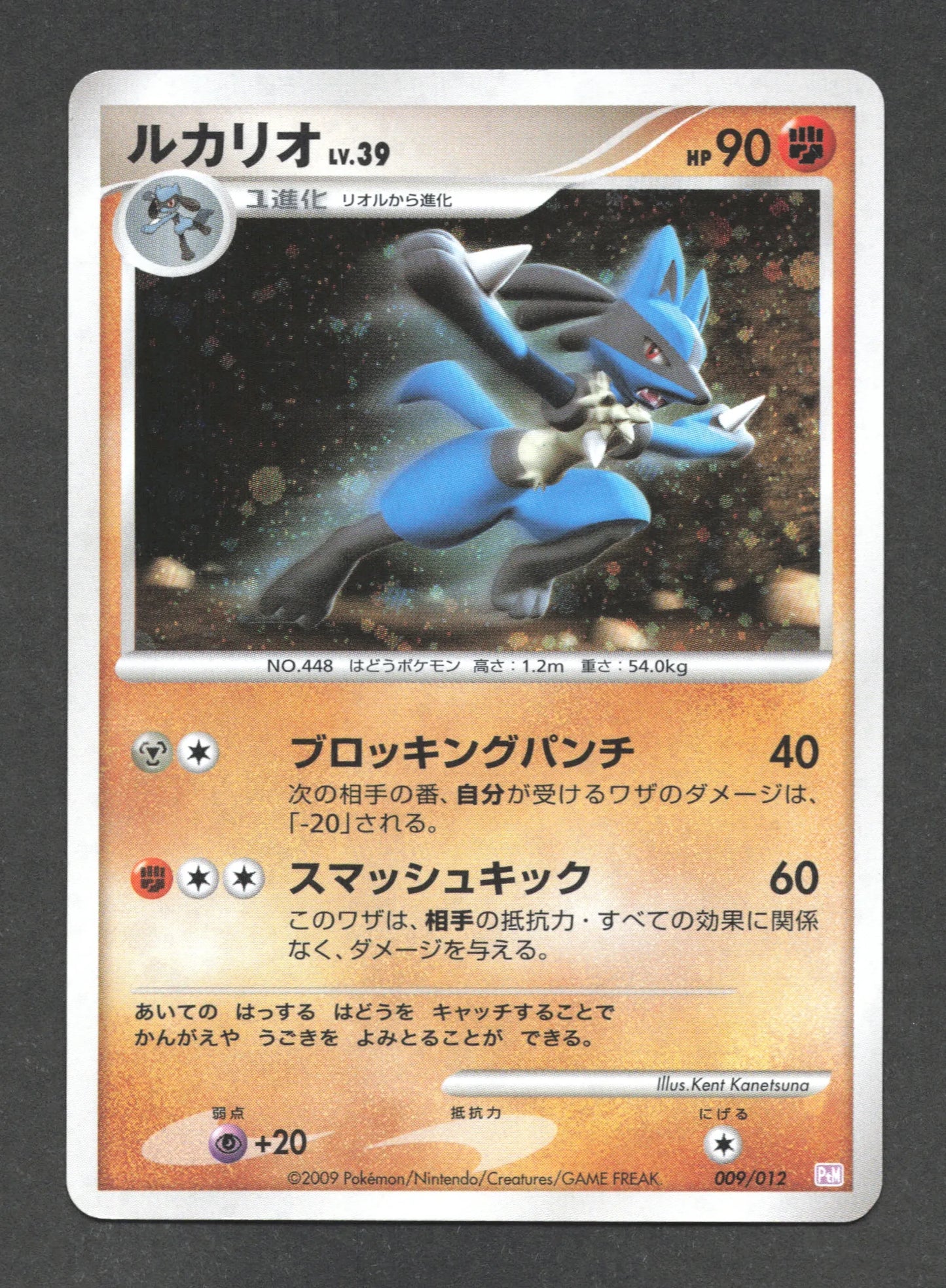 009/012 Lucario HOLO JP - Collection Packs Mewtwo