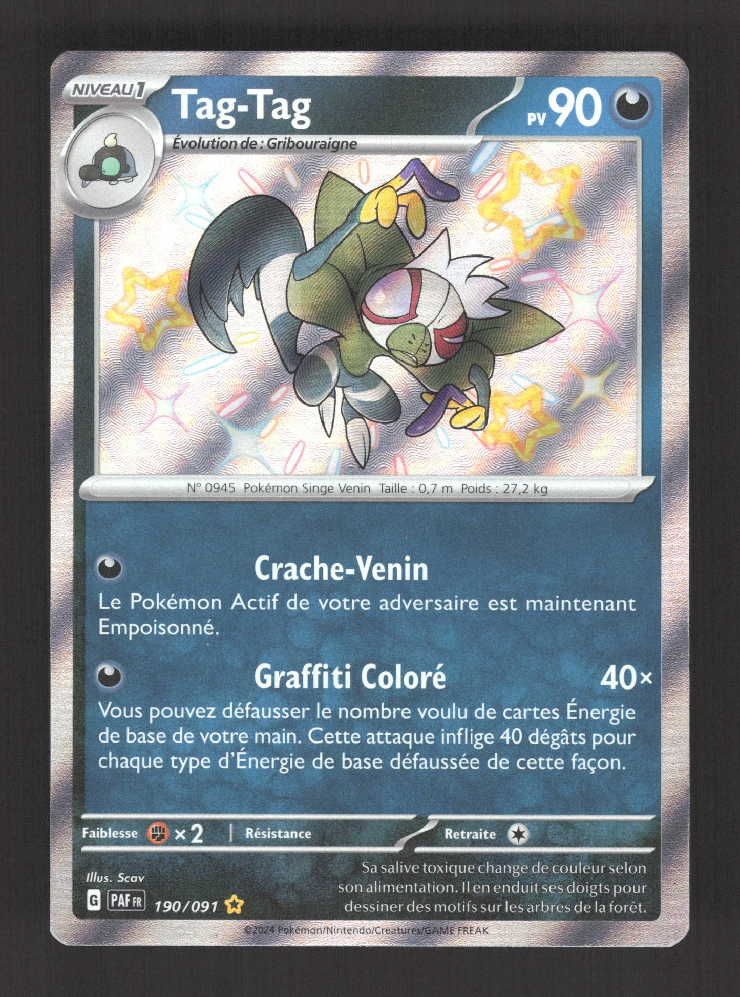 190/091 Tag Tag SHINY - Destinées de Paldea