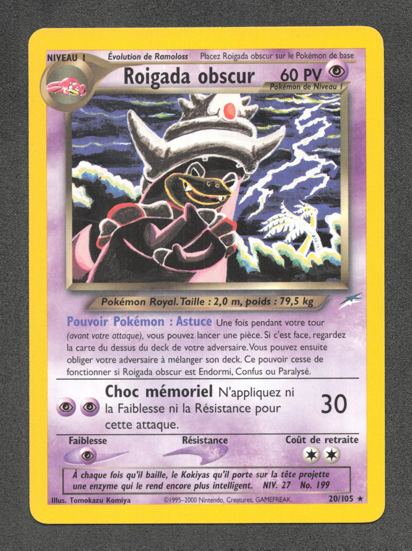 20/105 Roigada Obscur RARE - Neo Destiny