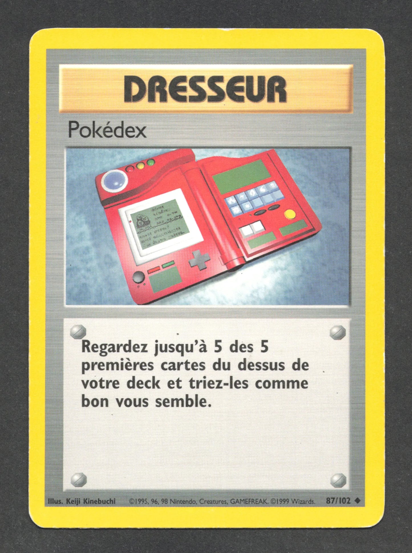 87/102 Pokedex DRESSEUR - Set de Base
