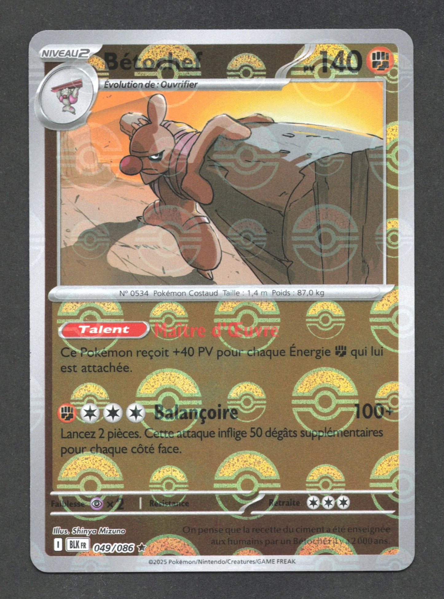 049/086 Betochef POKEBALL - Foudre Noire - Pokeball