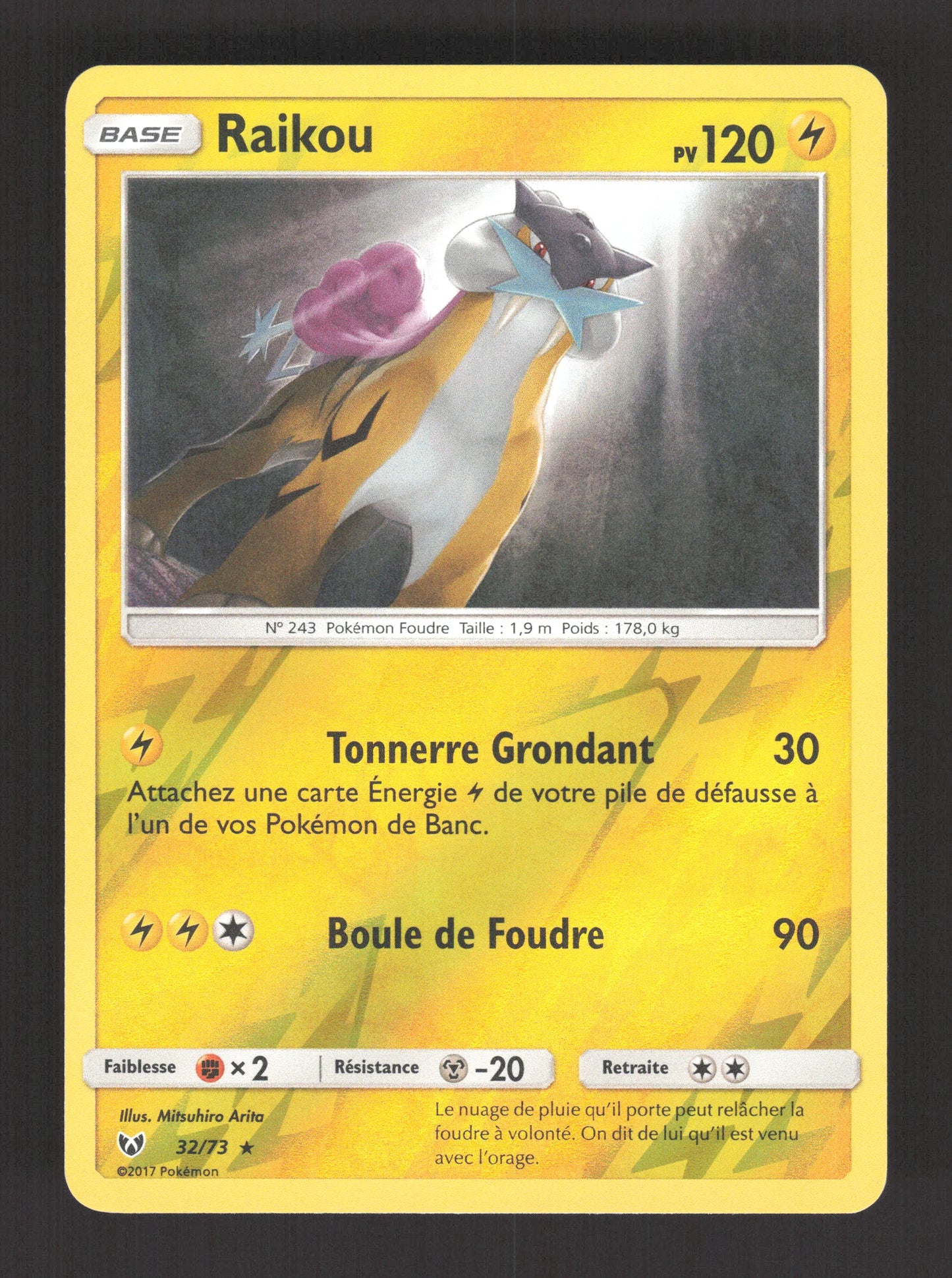 32/73 Raikou REVERSE - Légendes Brillantes