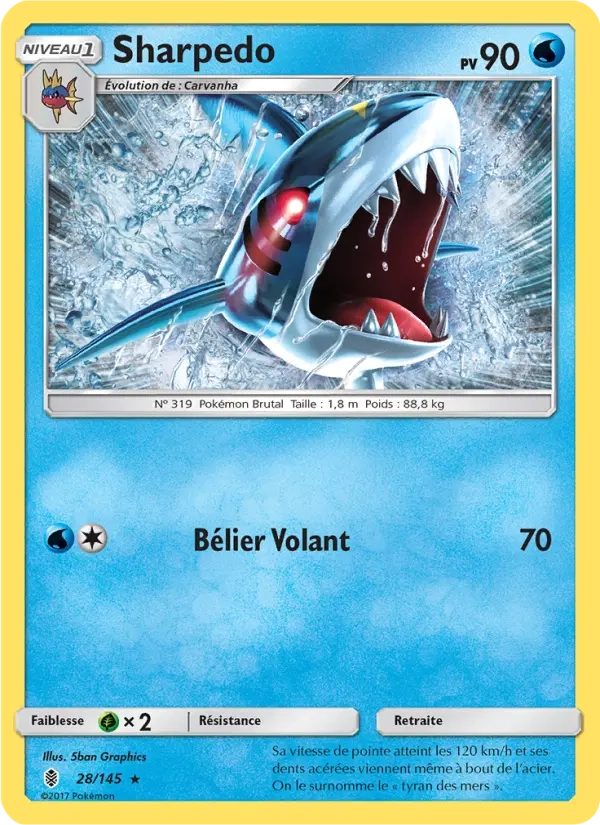 28/145 Sharpedo REVERSE - Gardiens Ascendants
