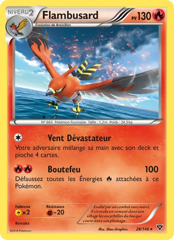 28/146 Flambusard HOLO - XY