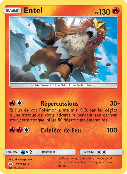28/236 Entei REVERSE - Éclipse Cosmique