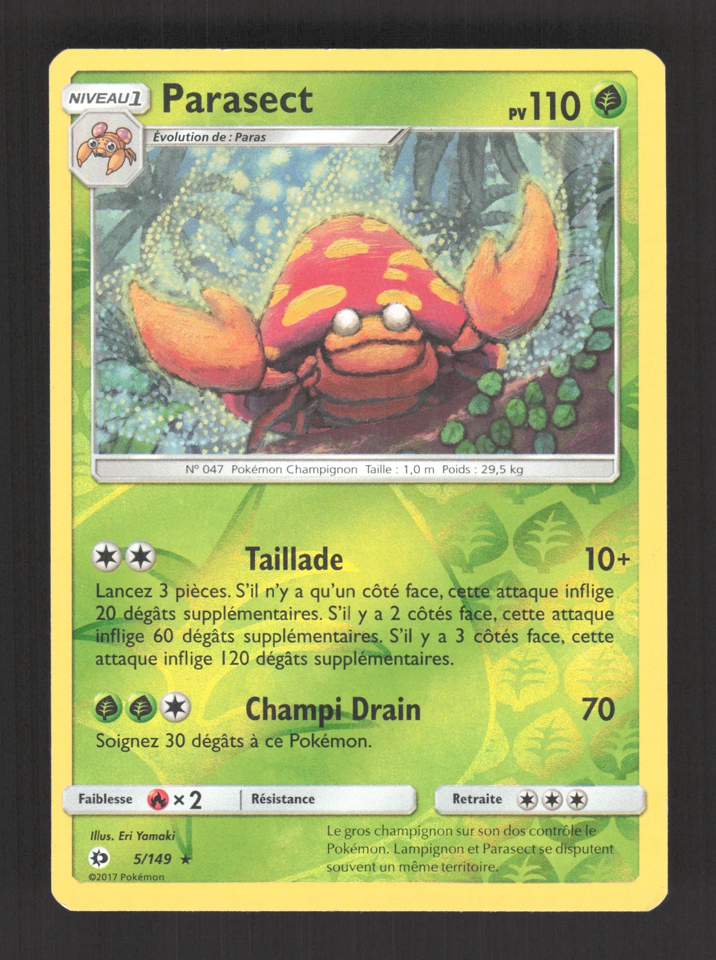 5/149 Parasect REVERSE - Soleil et Lune