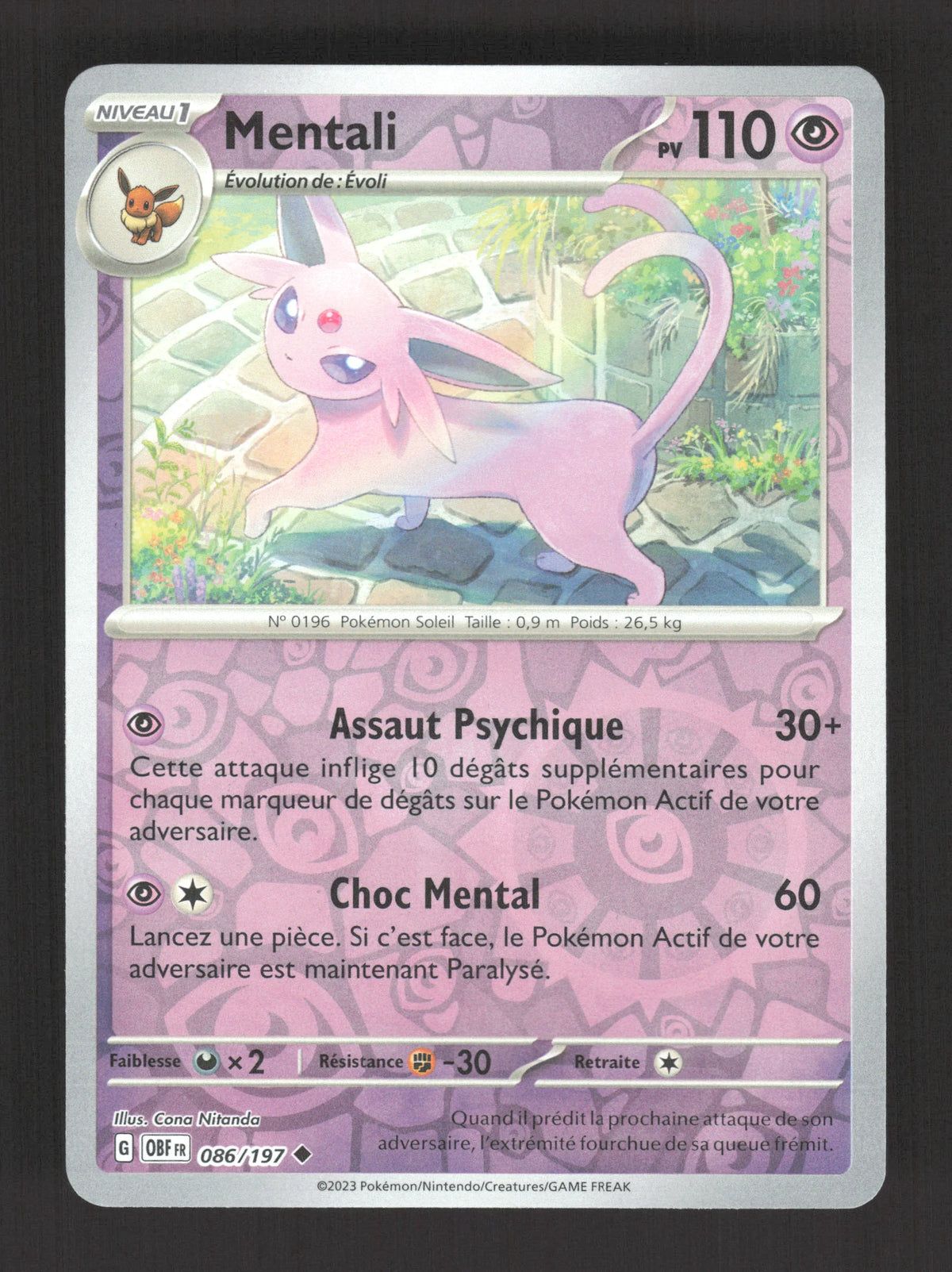 086/197 Mentali REVERSE - Flammes Obsidiennes