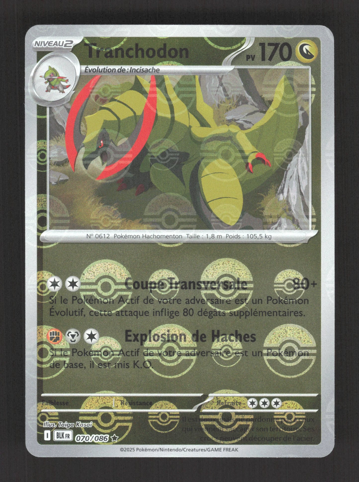 070/086 Tranchodon POKEBALL - Foudre Noire
