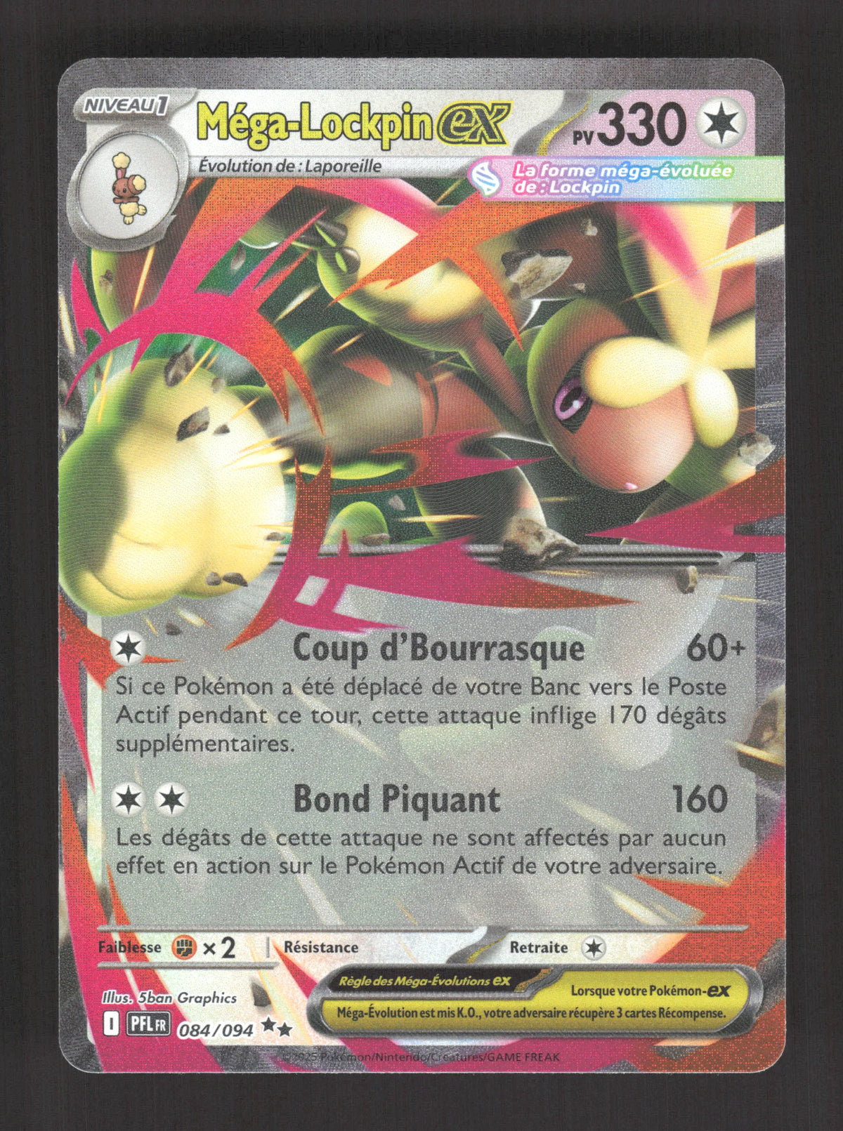 084/094 Mega Lockpin EX - Flammes Fantasmagoriques